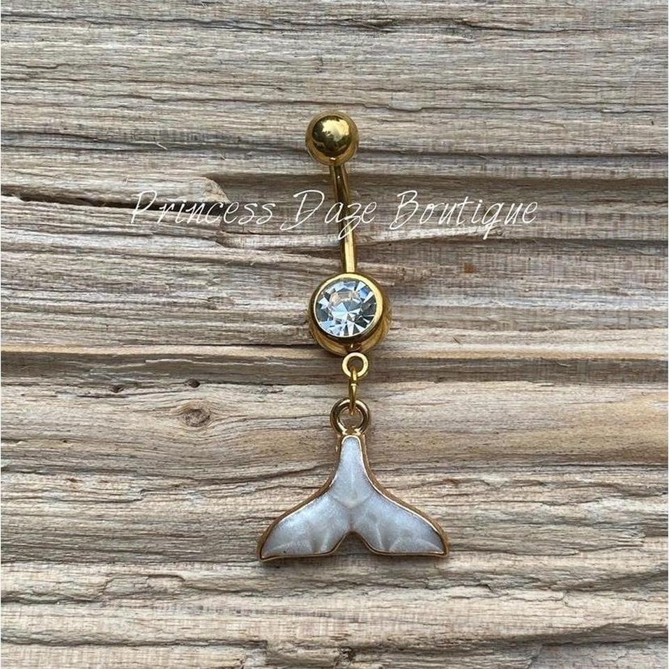 Gold Mermaid Belly Button Ring